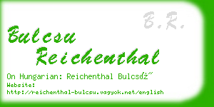 bulcsu reichenthal business card